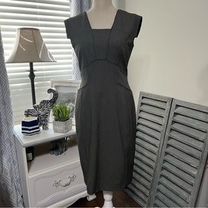 Size 2 Antonio Melani Smoke Grey Tailor Fit Dress
